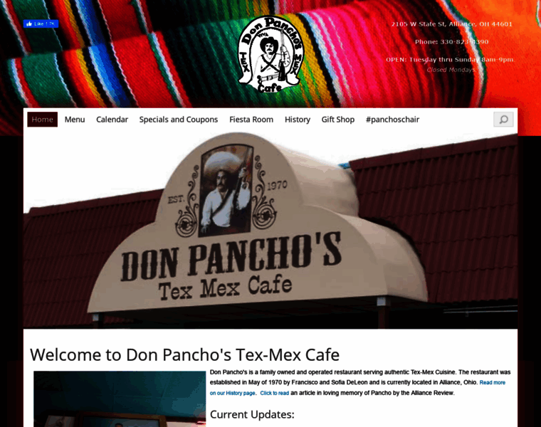 Donpanchostexmexcafe.com thumbnail