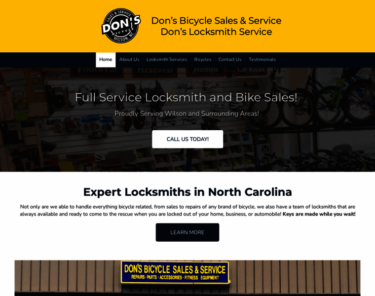 Donsbicyclesales-locksmithservice.com thumbnail