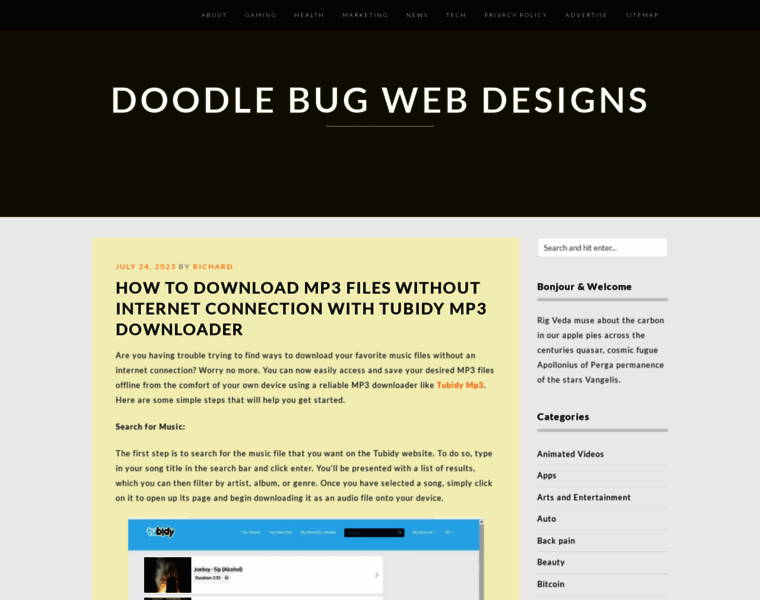 Doodlebugwebdesigns.com thumbnail