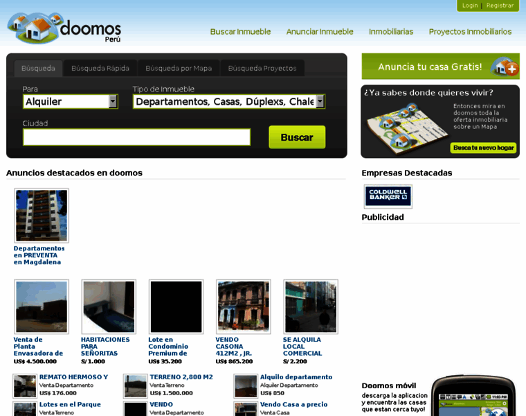 Doomos.com.pe thumbnail