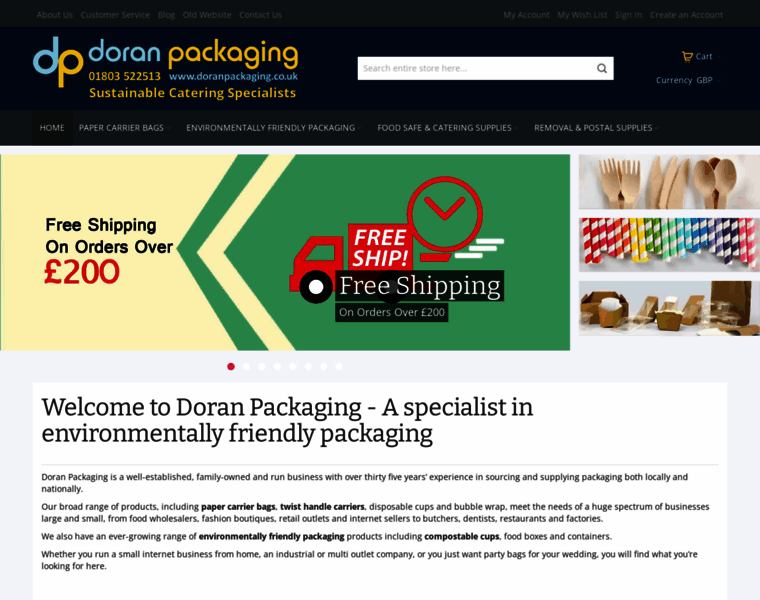 Doranpackaging.co.uk thumbnail