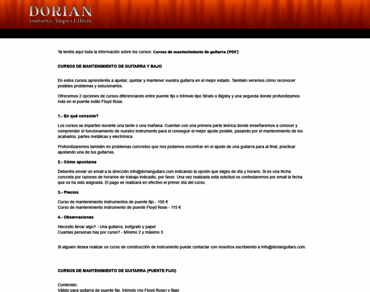 Dorianguitars-store.com thumbnail