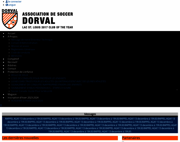 Dorvalsoccer.com thumbnail