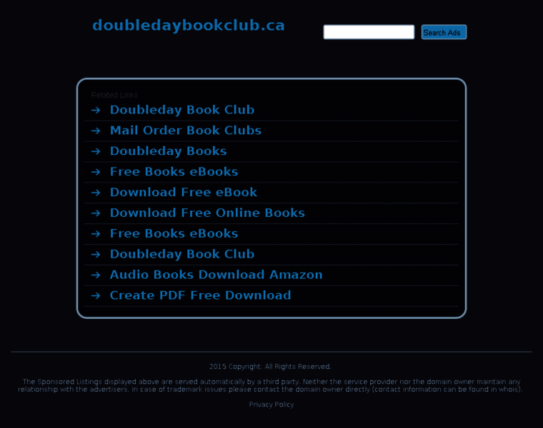Doubledaybookclub.ca thumbnail