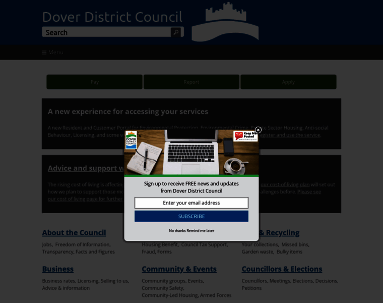 Dover.gov.uk thumbnail