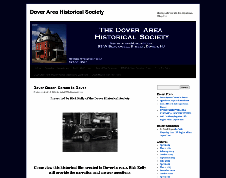 Dovernjhistory.org thumbnail