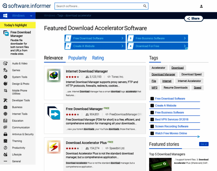 Download-accelerator.software.informer.com thumbnail