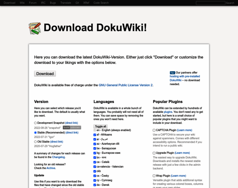 Download.dokuwiki.org thumbnail