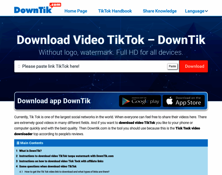Downtik.com thumbnail