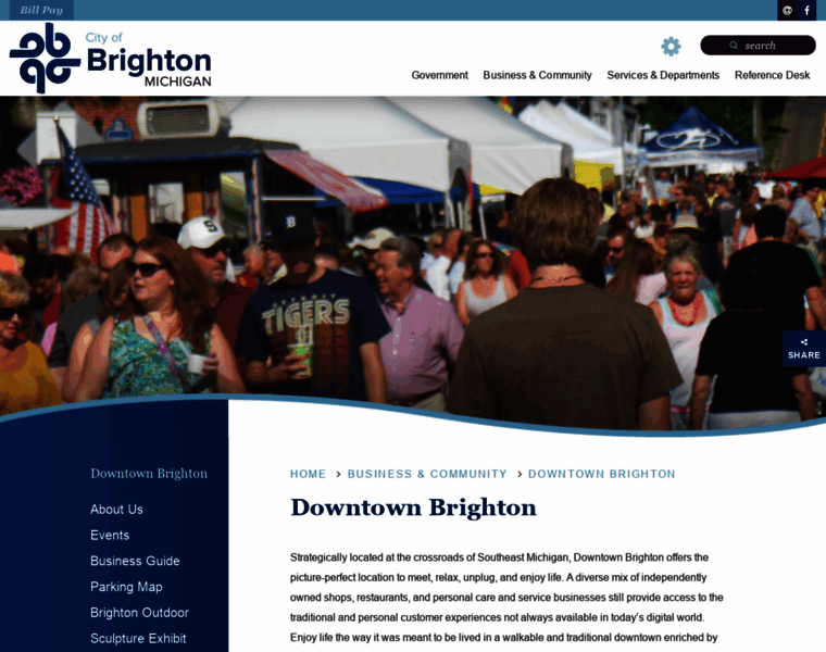 Downtownbrighton.com thumbnail