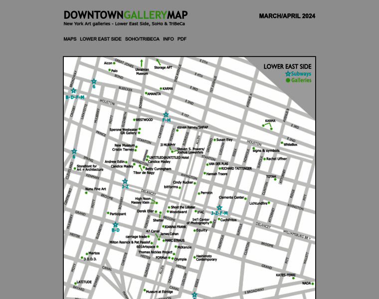 Downtowngallerymap.com thumbnail