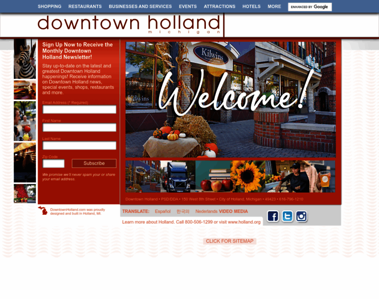 Downtownholland.com thumbnail