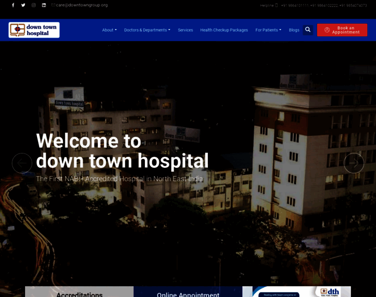Downtownhospitals.in thumbnail