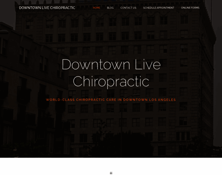 Downtownlivechiropractic.com thumbnail