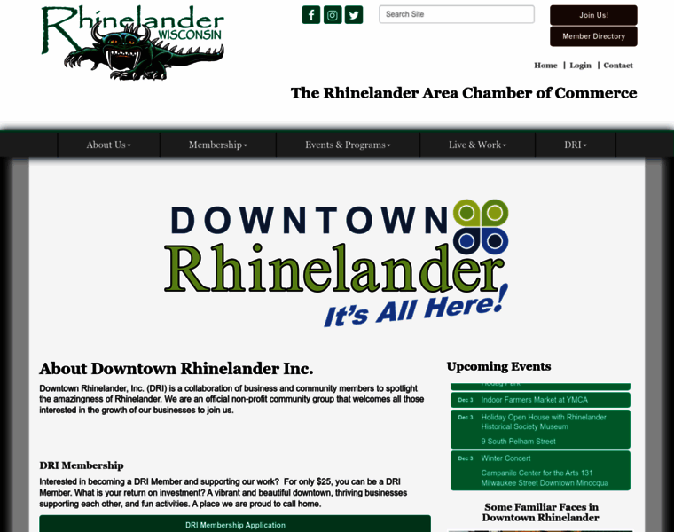 Downtownrhinelander.com thumbnail