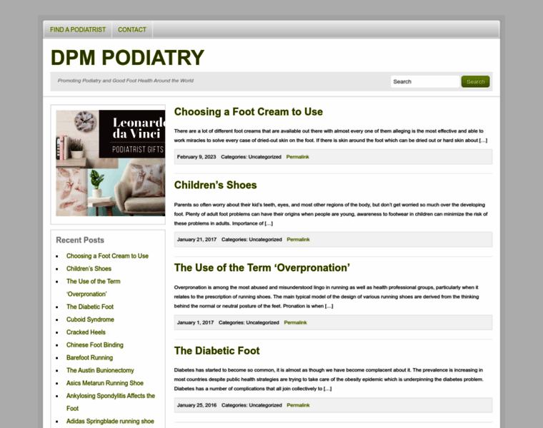 Dpmpodiatry.org thumbnail