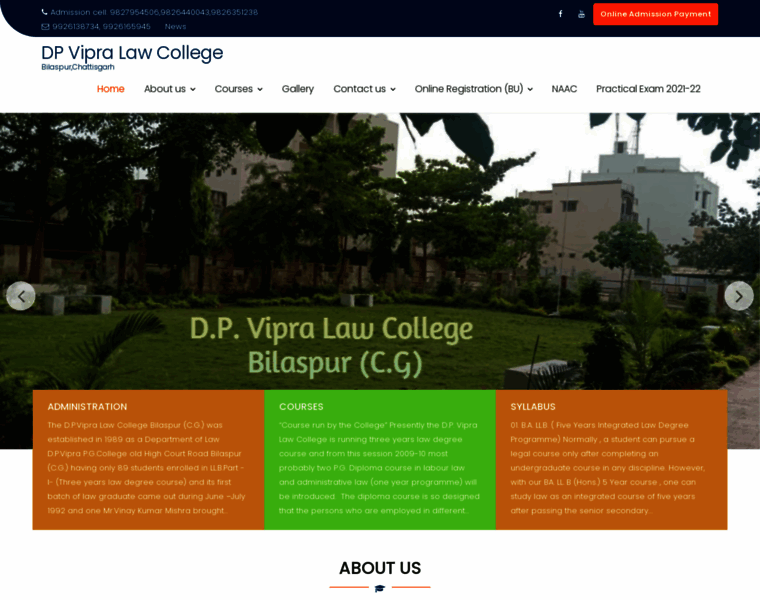 Dpvipralawcollege.ac.in thumbnail