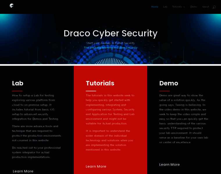 Dracocybersecurity.com thumbnail