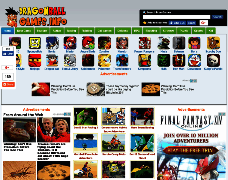 Dragonballgames.info thumbnail