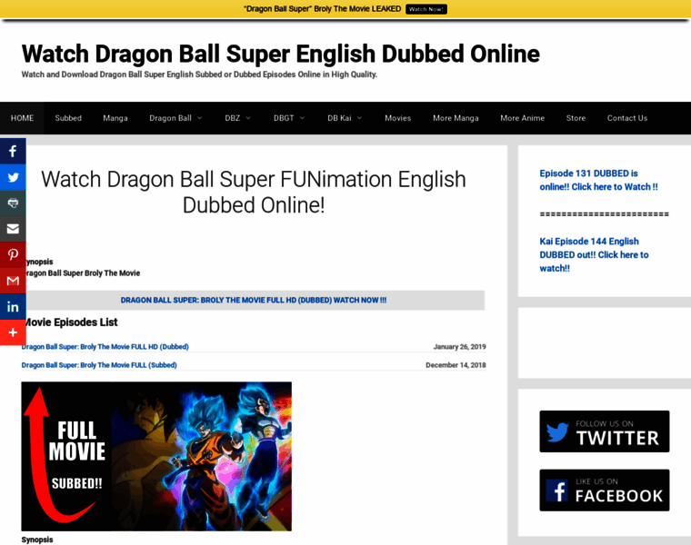Dragonballsuperdub.com thumbnail