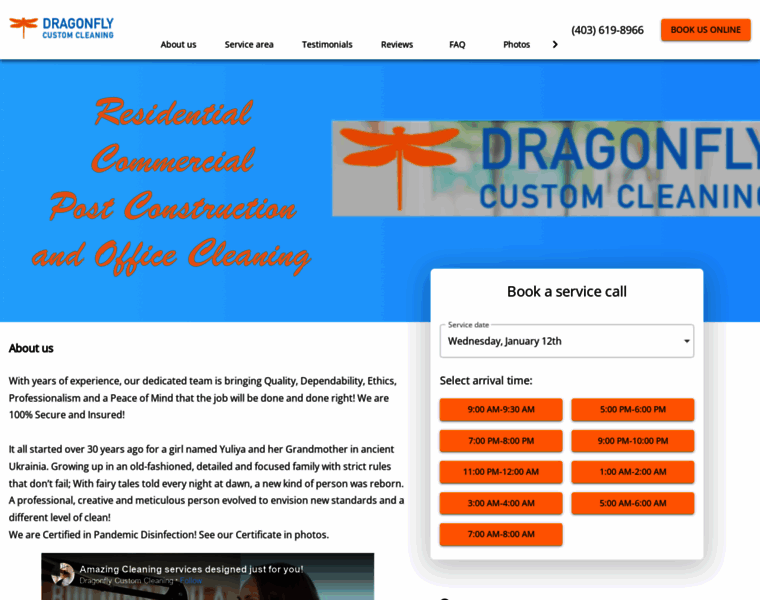 Dragonflycustomcleaning.ca thumbnail