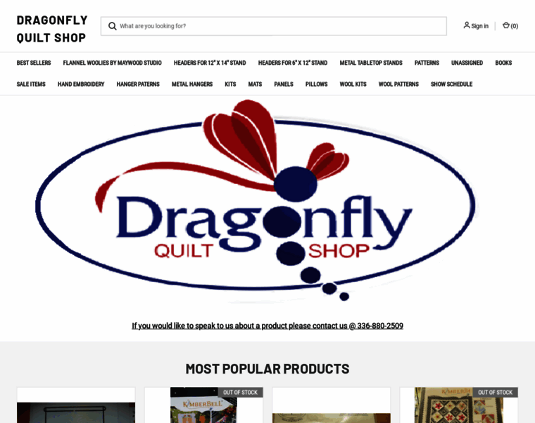 Dragonflyquiltshop.net thumbnail