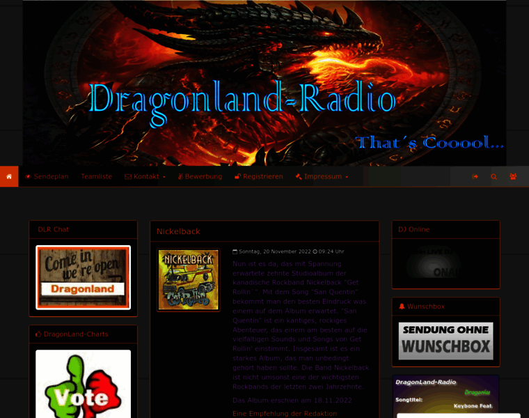 Dragonland-radio.de thumbnail