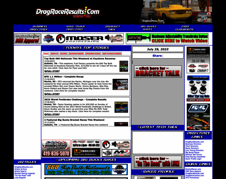Dragraceresults.com thumbnail