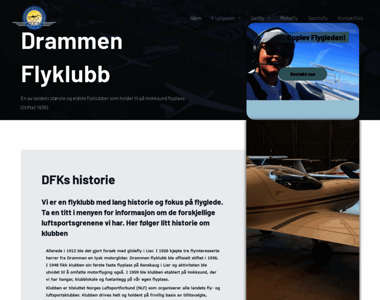 Drammenflyklubb.no thumbnail