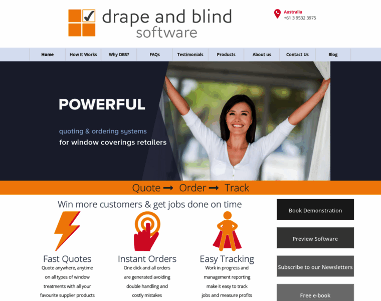 Drapeandblindsoftware.net.au thumbnail