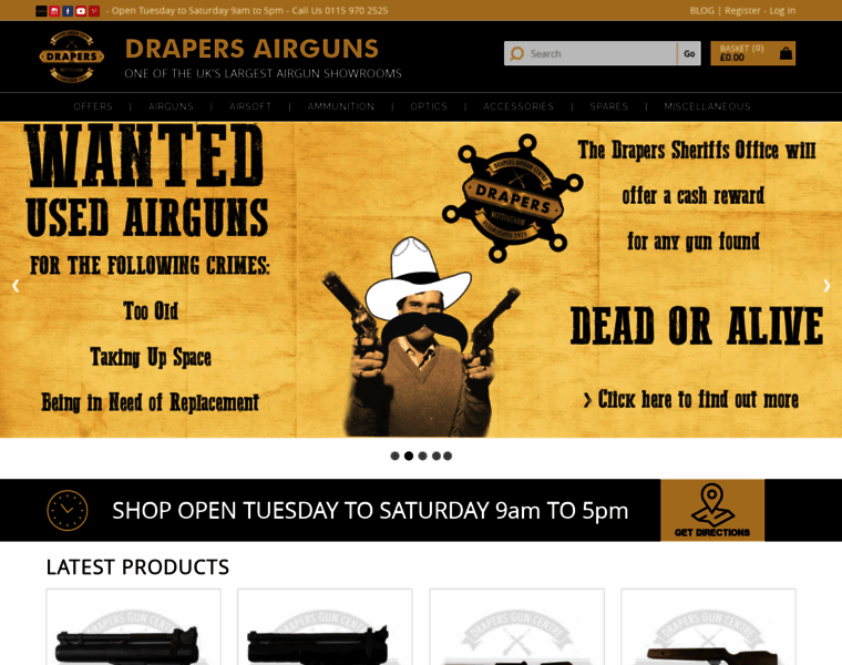 Drapers-airguns.co.uk thumbnail