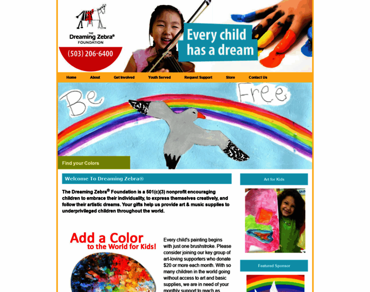 Dreamingzebra.org thumbnail