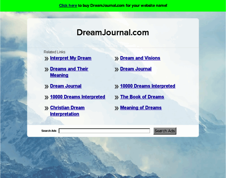 Dreamjournal.com thumbnail