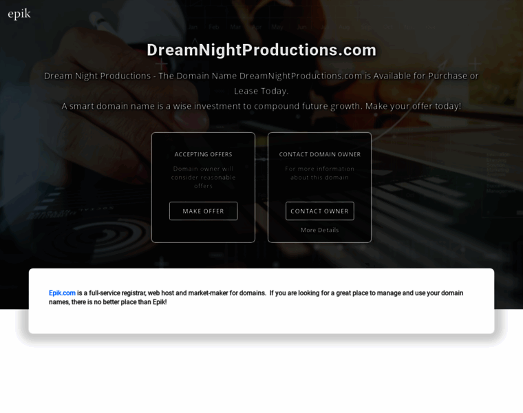 Dreamnightproductions.com thumbnail
