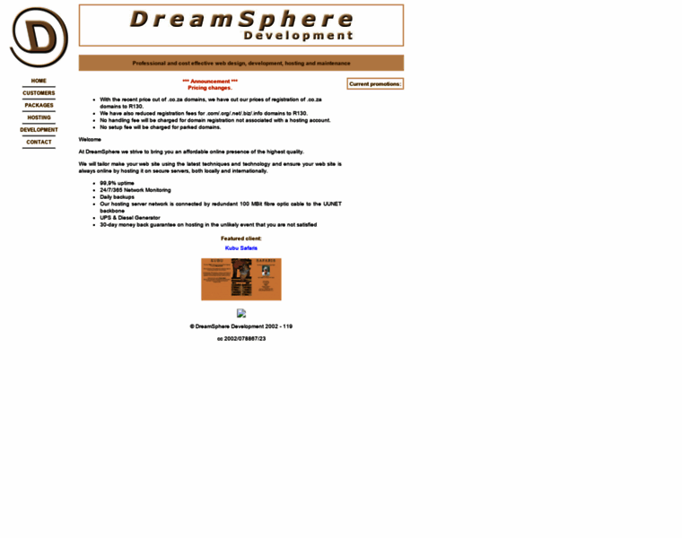 Dreamsphere.co.za thumbnail