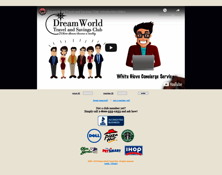 Dreamworldtravelclub.com thumbnail