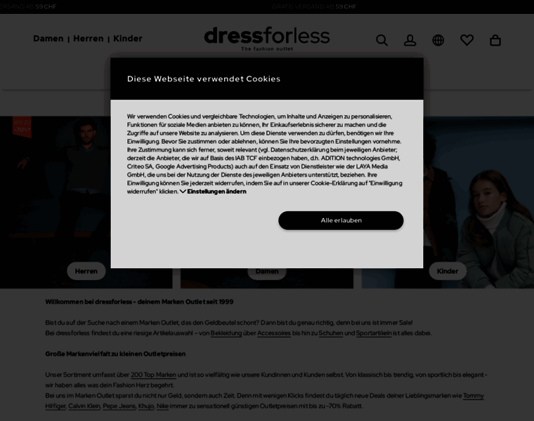 Dress-for-less.ch thumbnail
