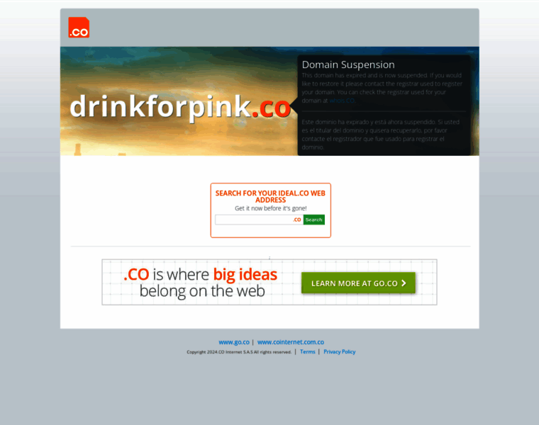 Drinkforpink.co thumbnail