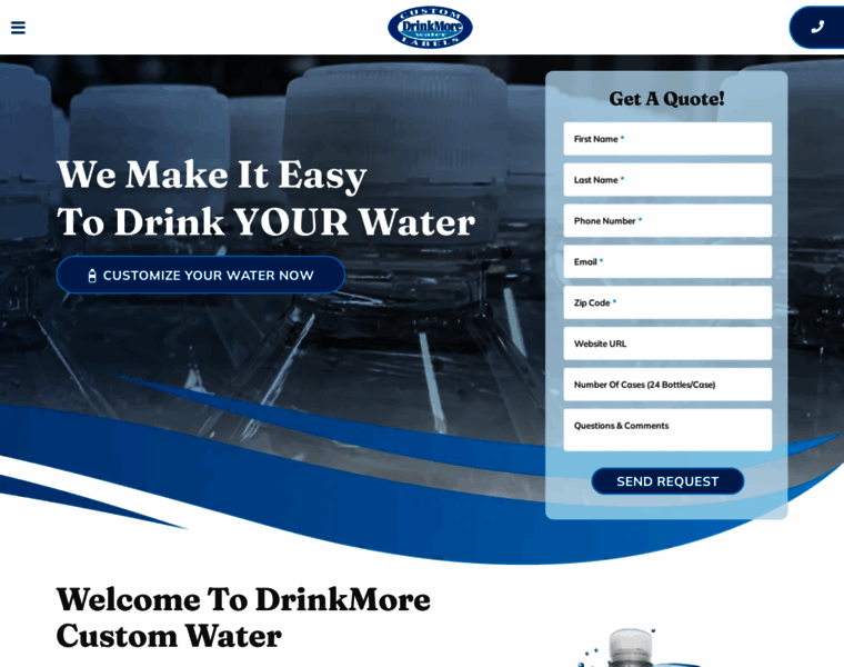 Drinkmorecustomwater.com thumbnail