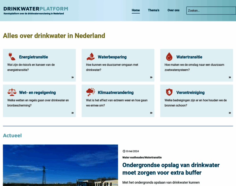 Drinkwaterplatform.nl thumbnail