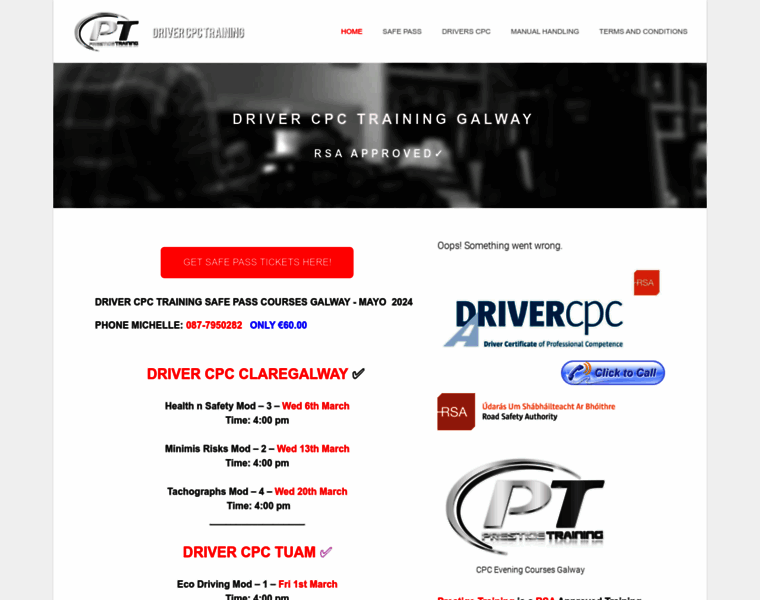 Drivercpcgalway.com thumbnail