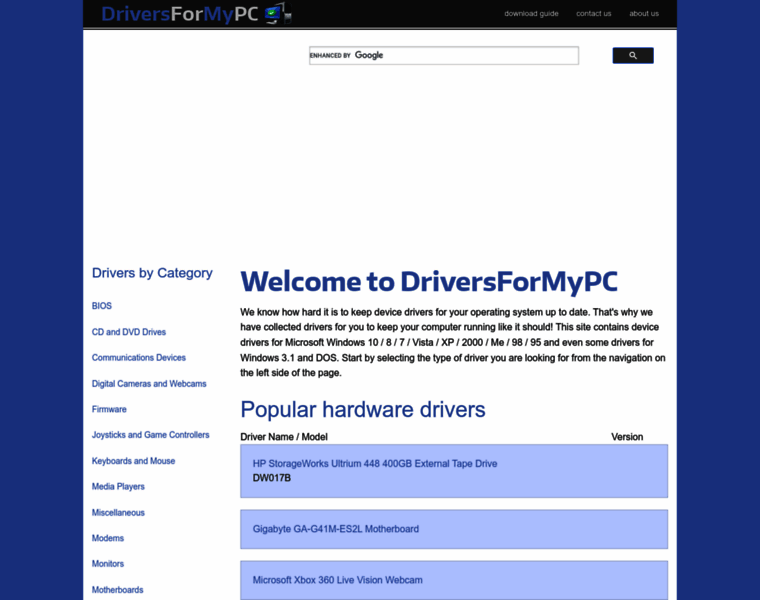 Driversformypc.com thumbnail