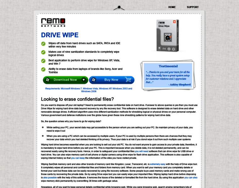 Drivewipe.net thumbnail