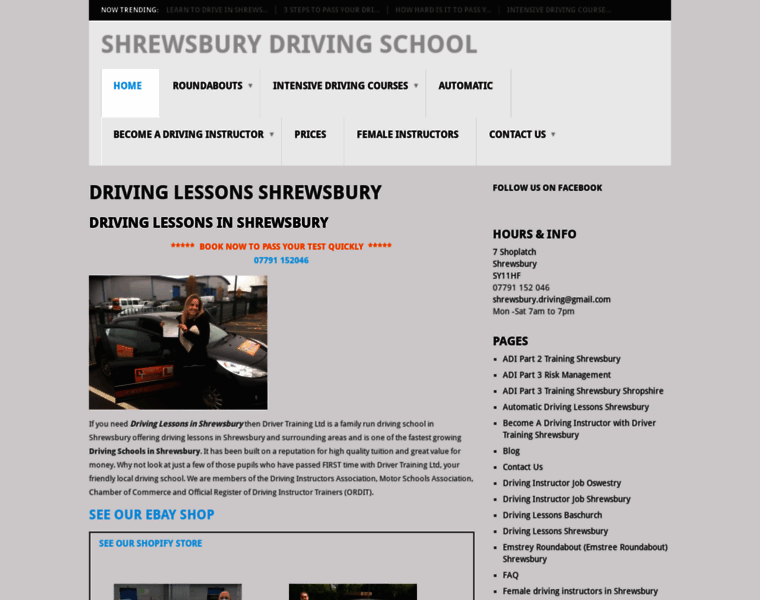 Drivinglessonsshrewsbury.co.uk thumbnail