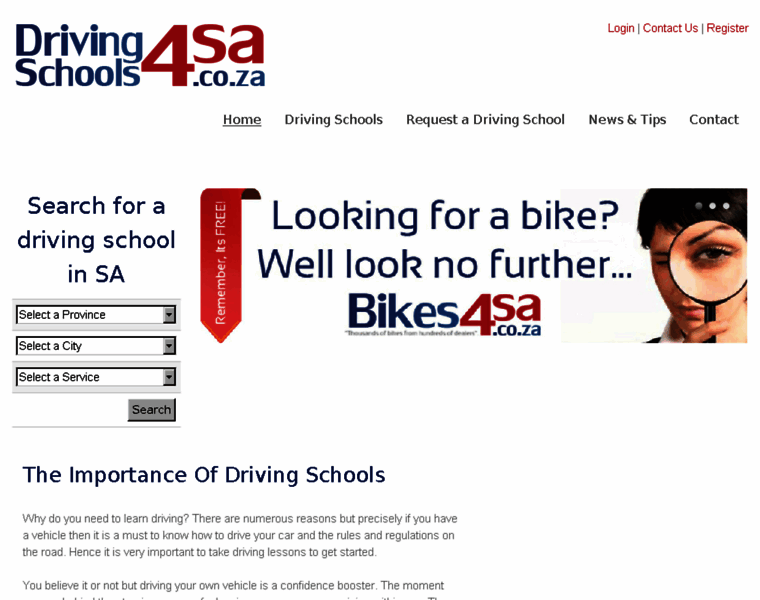 Drivingschools4sa.co.za thumbnail
