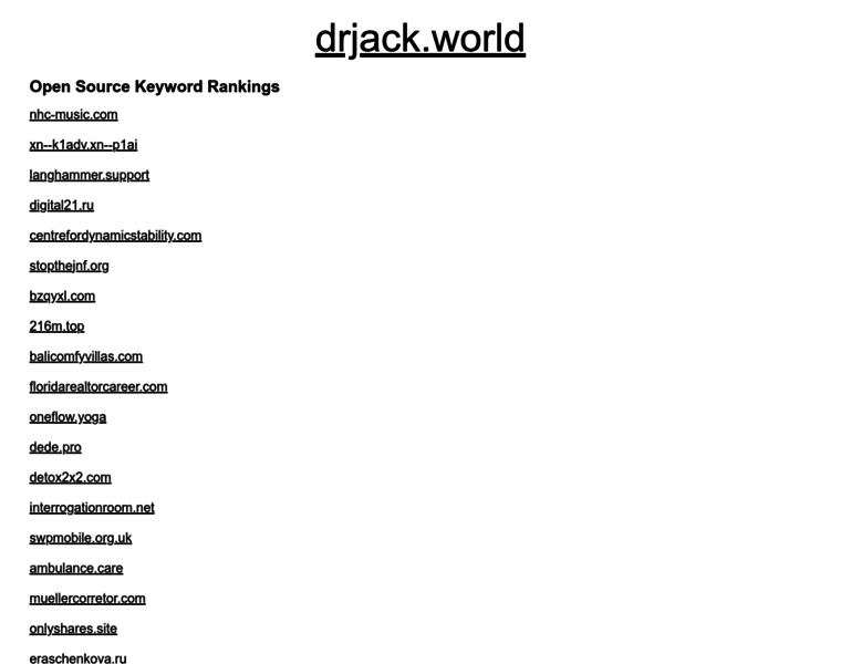 Drjack.world thumbnail