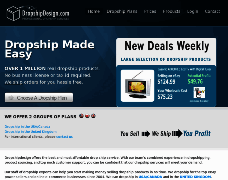 Dropshipdesign.com thumbnail