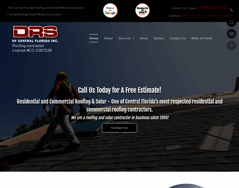 Drs-roofing.com thumbnail