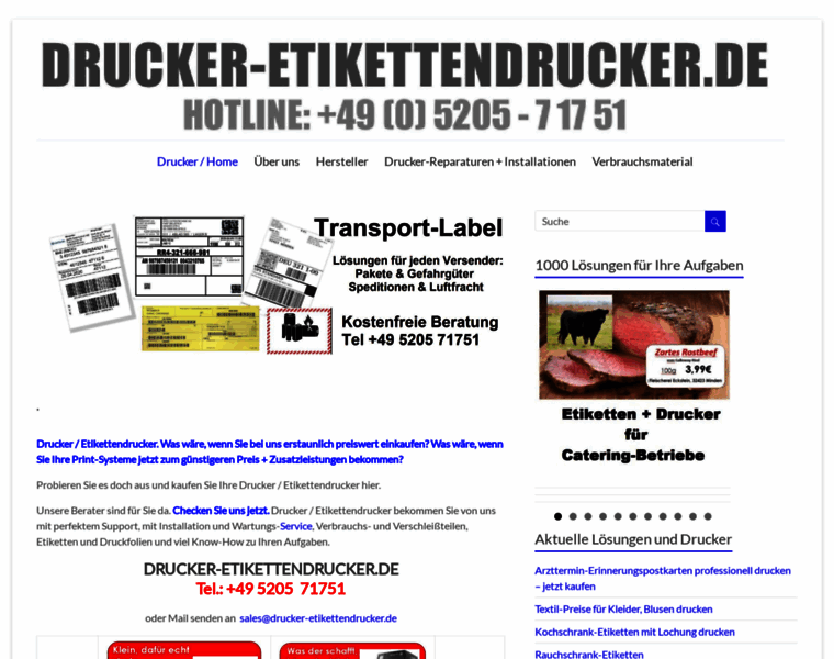 Drucker-etikettendrucker.de thumbnail