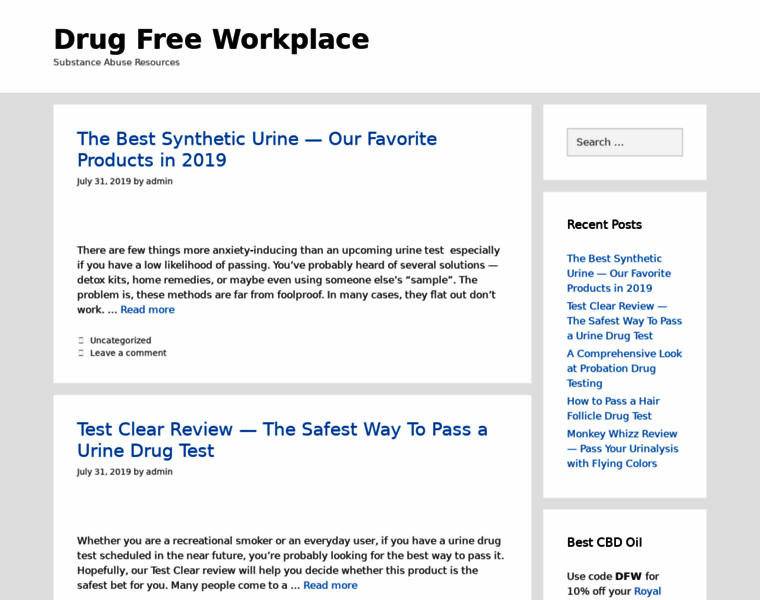 Drugfreeworkplace.org thumbnail